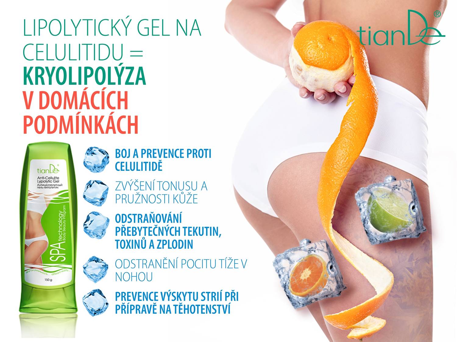 Lipolytický gel na celulitidu